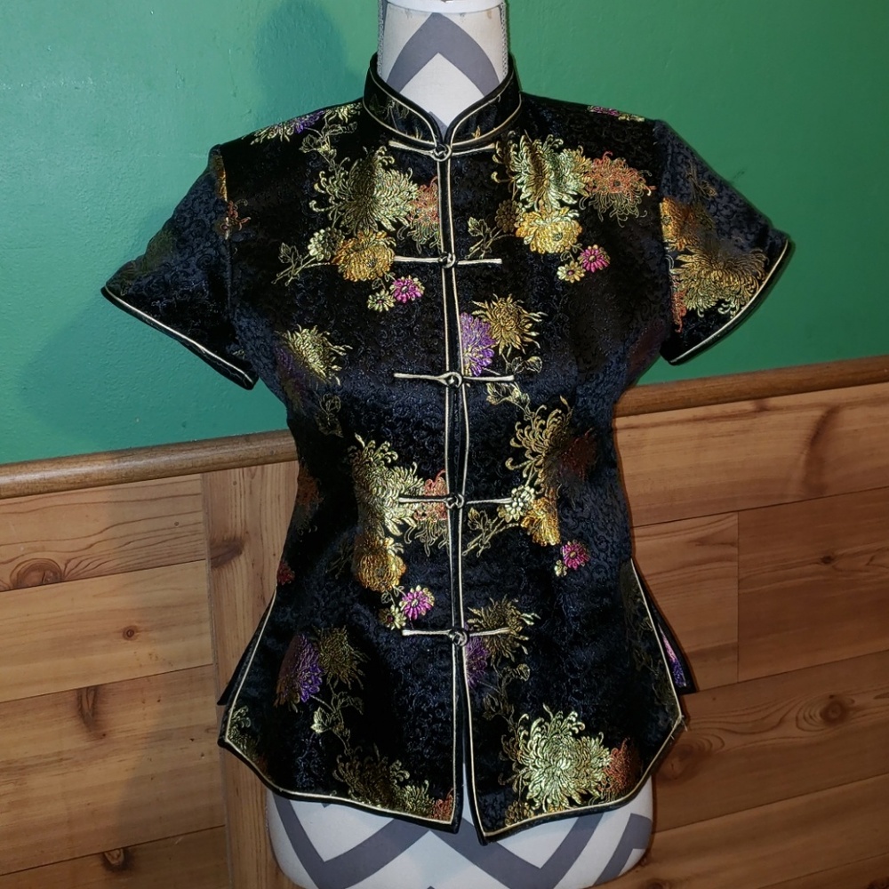 Vintage Oriental Matsuzaki Silk Top
